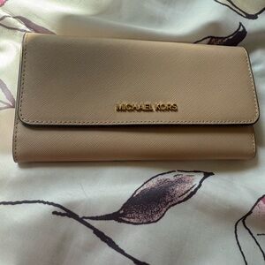 Michael Kors Beige Wallet